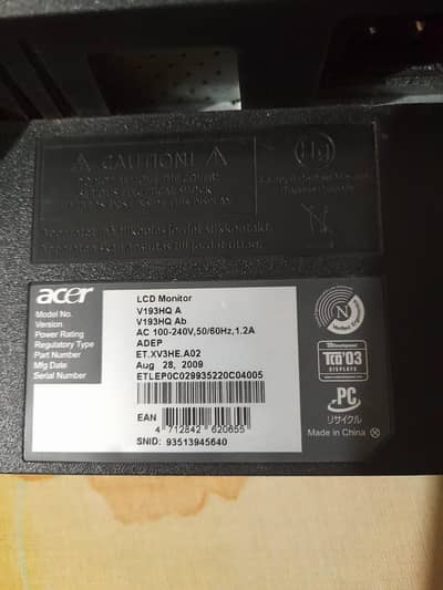Acer LCD Monitor for Sale