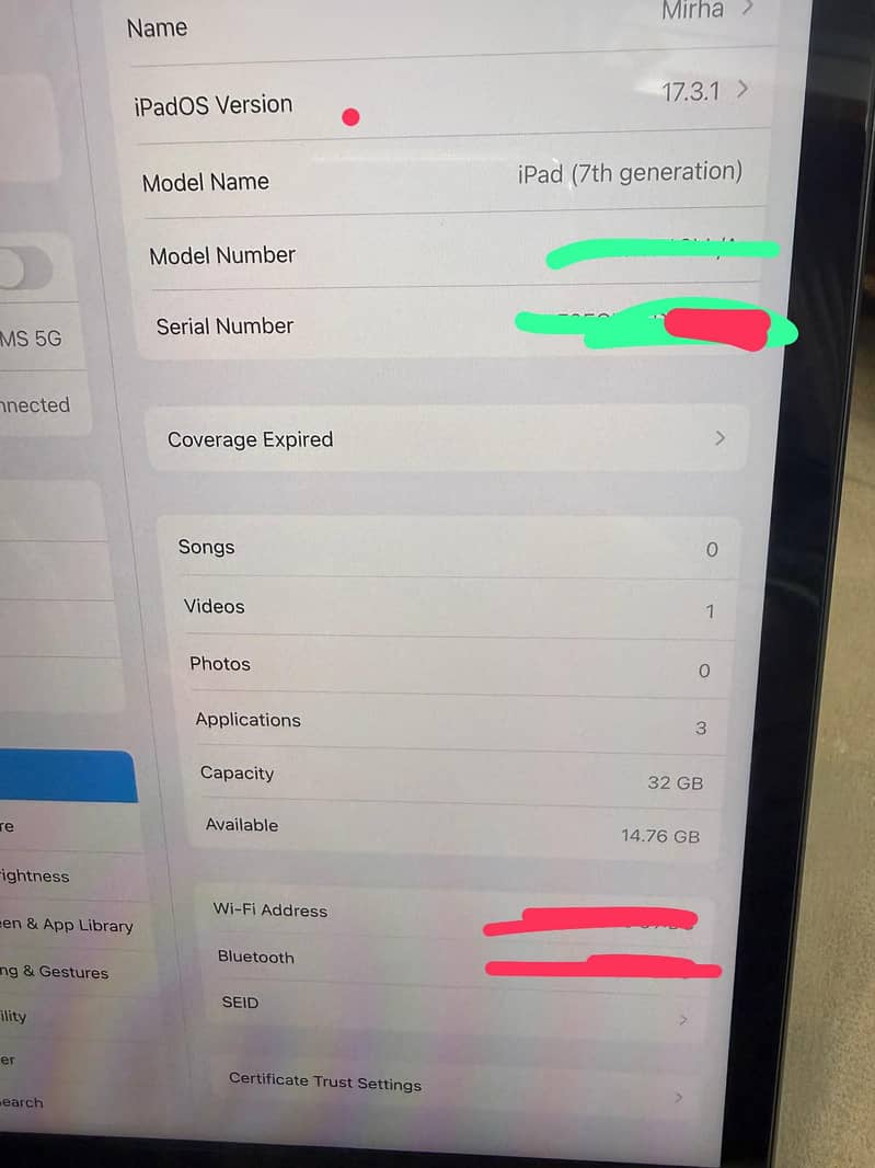 ipad 7th Gen 5
