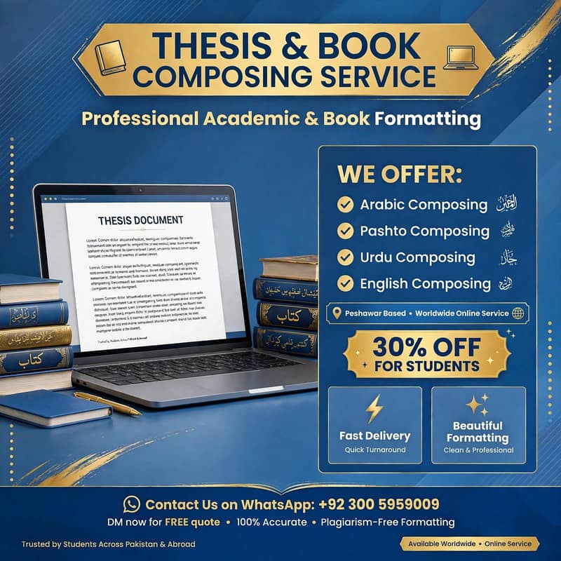 THESIS & BOOK COMPOSING 0