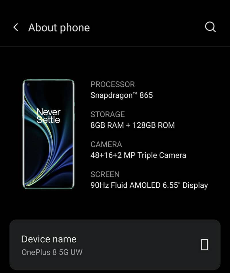 One Plus 8 7