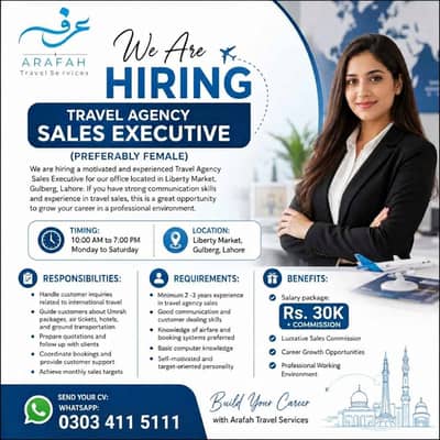 Female Umrah Travel Consultant