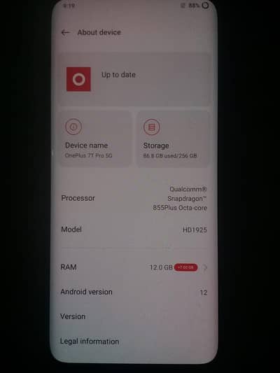One Plus 7T Pro McLaren [ 03446235632 WhatsApp ]