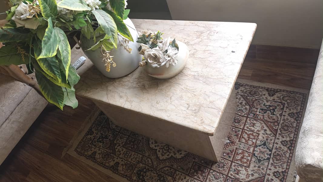 Sofa Set with full Marble Table 1