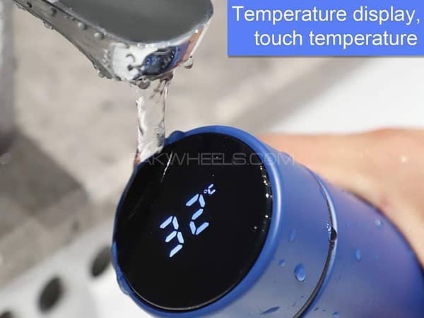 T  Premium LED Temperature Display Water Bottle - 500ML Hot & Cold Vacuum Flask | Stainless Steel Smart Thermos with Intelligent Temperature Monitoring | Ideal for Home, Office, and Outdoor Adventures