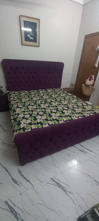 cushion bed purple