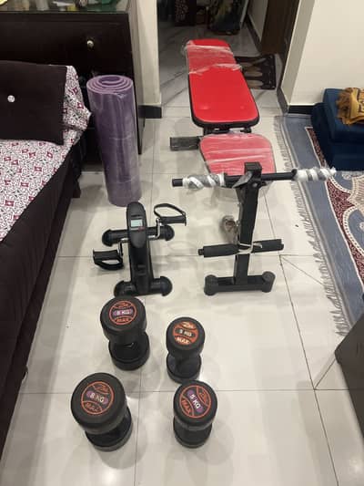 Dumbbells Bench yoga mate cycle