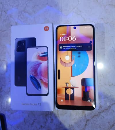 Redmi Note 12 8/128GB Ram with box for sale
