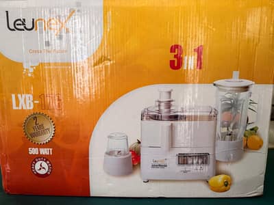 Leunex LKB-176 3-in-1 Juicer Blender & Grinder – 500W