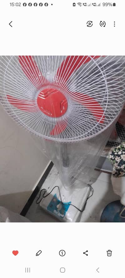 worldpool charging fan