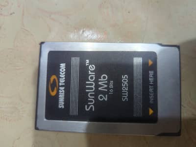 Sunrise Telecom SunWare 2 Mb 16 Bit PCMCIA Card SW2505