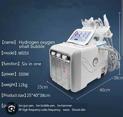 hydrogen oxygen small bubble (hydra facial) machine
