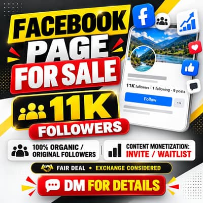 Facebook page For Sale