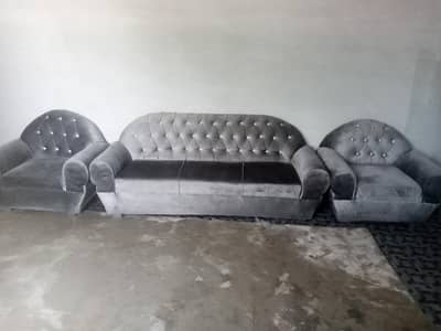 velvet sofa set