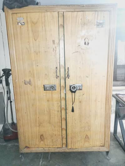Old good quality and heavy Gage iron cabinet for sale
