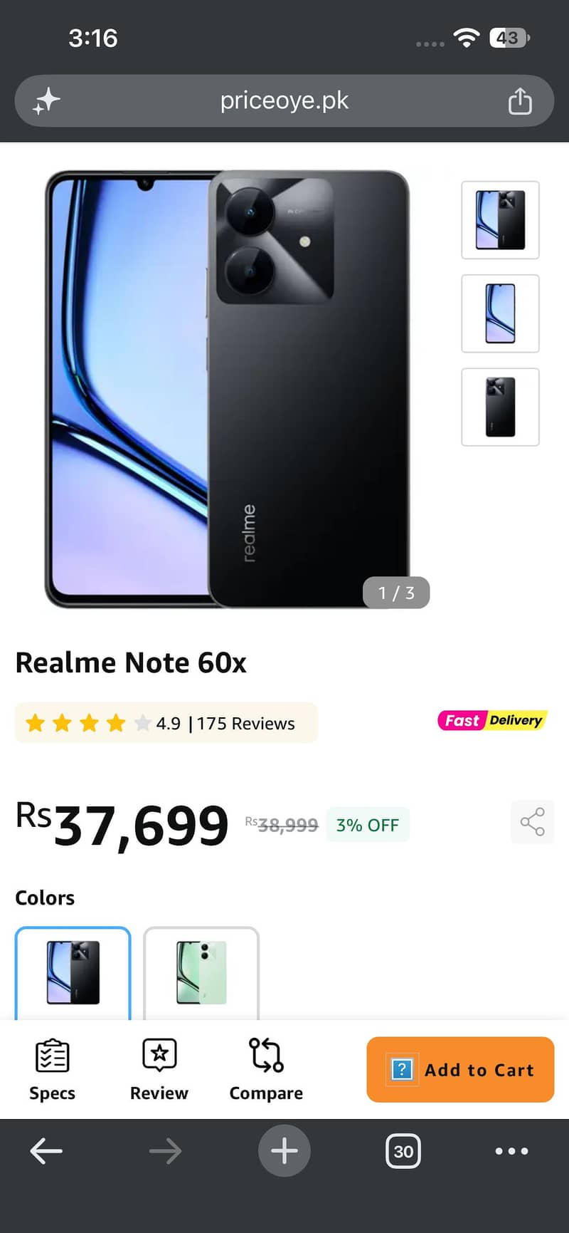 Realme Note 60x 0