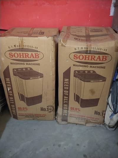 new sohrab brand washing and dryer machine
