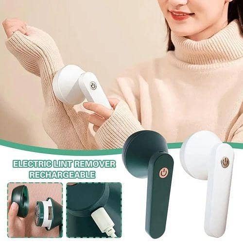 T  Electric Lint Remover For Clothes Fuzz Pellet Sweater Fabric Hair Ball Trimmer Portable Rechargeable With Data-cable