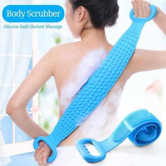 T  High-Quality Silicone Back Cleaning Shower Strap | Soft Bath Towel Belt for Effortless Bathing and Exfoliation | Premium Back Scrubber for a Luxurious Shower Experience