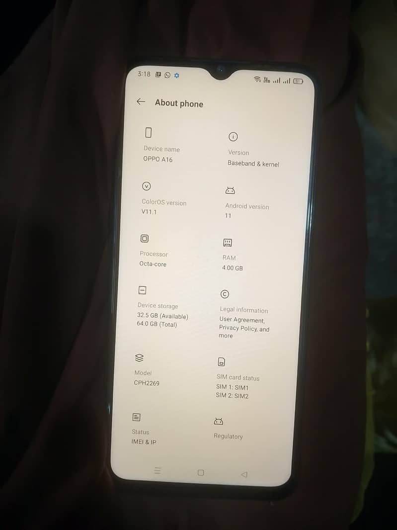 OPPO A16 4