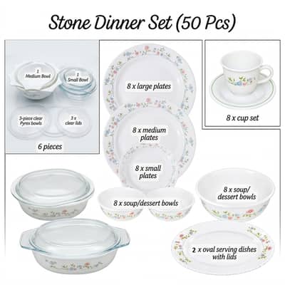 New Dinner Set Original Imported Stone Made (England)