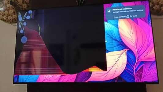 Haier H55S80EUX cracked panel for parts - board OK