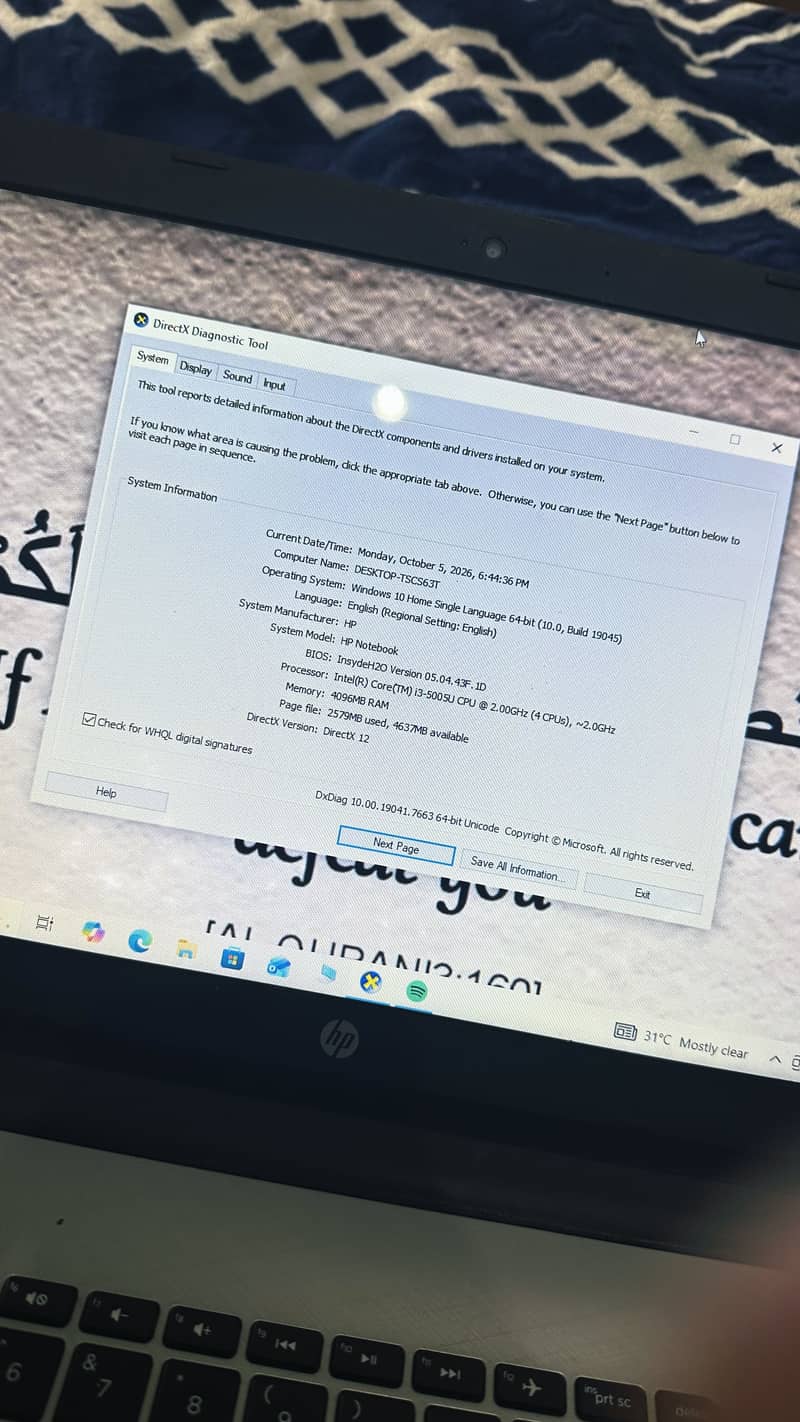 Hp intel core i3 5th generation 2