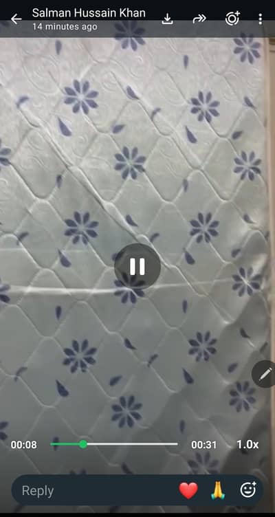 very less used mattress