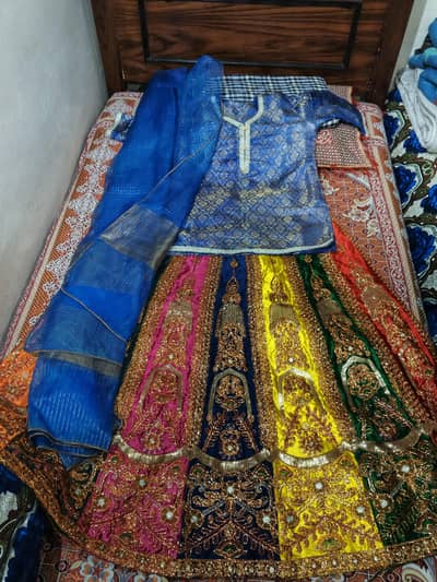party lhenga with dupatta and choli