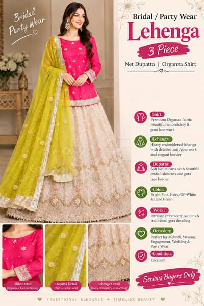 bridal or party wear dress