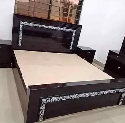 Bed set/Double Bed/Wooden Bed/King size Bed/Poshish Bed/Bed For sale