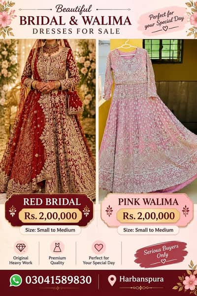 Bridal Dress | Bridal Lehenga | Wedding Wear | Baraat & Walima Dress |