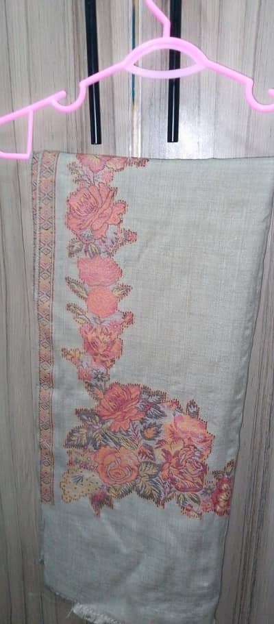 Beautiful Kashmiri Style Embroidered Shawl - High Quality Winter Wear