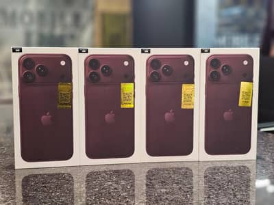 Box Pack Iphone 18 Pro Max 256GB PTA Approved Burgundy Ready Stock