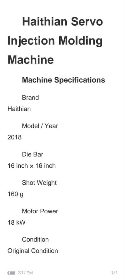 Molding machine