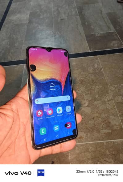 Samsung Mobile A10 with box panel doted