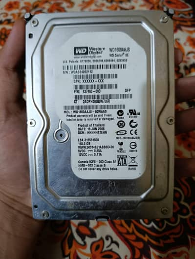 Two Hard drive 160gb