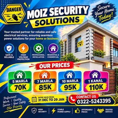 Electric fence , home security fence , wire fence , fence