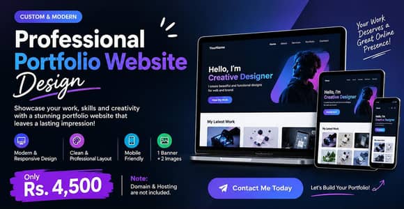 Professional Portfolio Website| Modern Responsive & Attractive