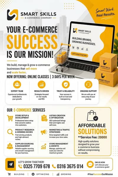E-commerce/Amazon/Walmart/Online courses/online earning