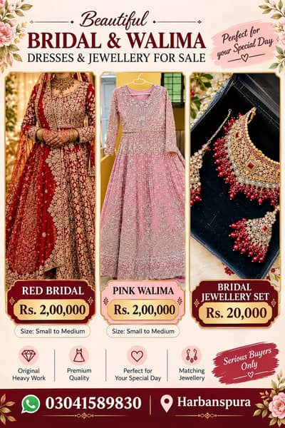 Bridal Dress | Bridal Lehenga | Wedding Wear | Baraat & Walima Dress |