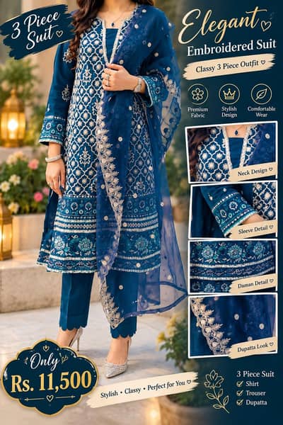 Fancy Ladies Suit for Wedding, Party Wear |  Women Clothing | Like new
