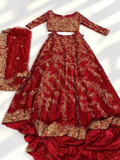 Faiza Saqlain Heavy Bridal Lehenga