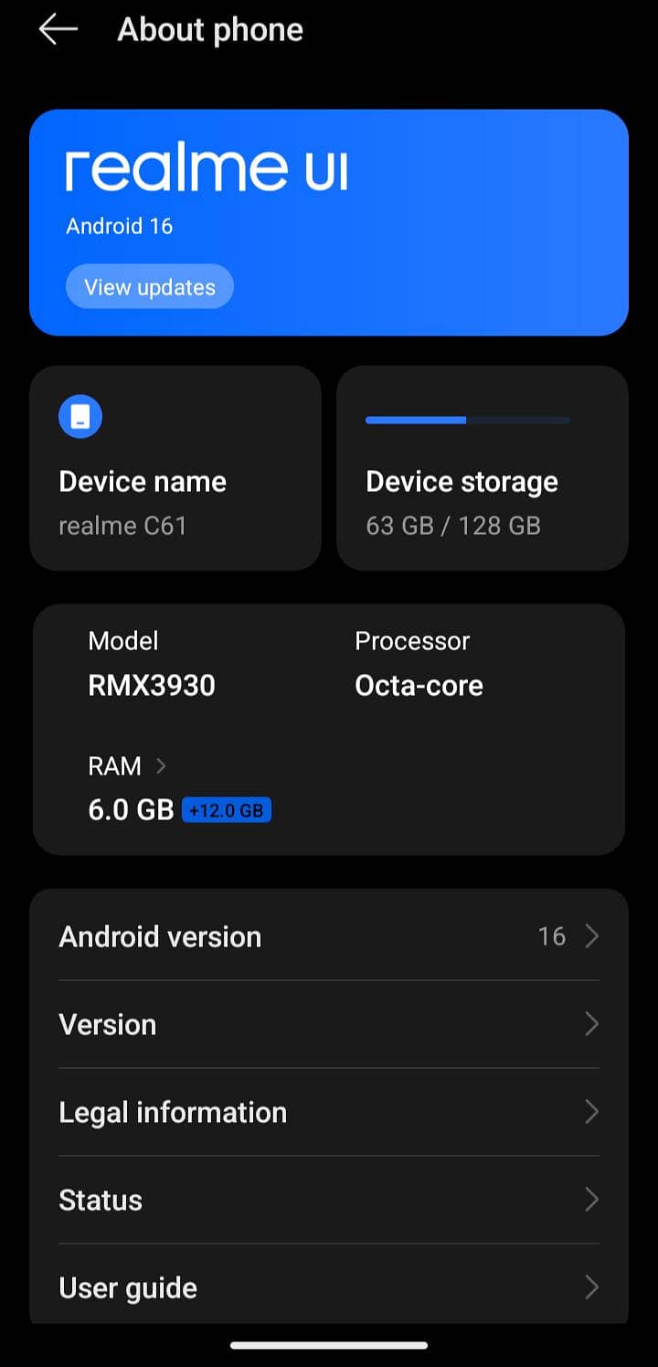 Realme C61 5