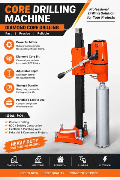 Heavy Duty Core Drilling Machine – Diamond Core Drilling Equipment