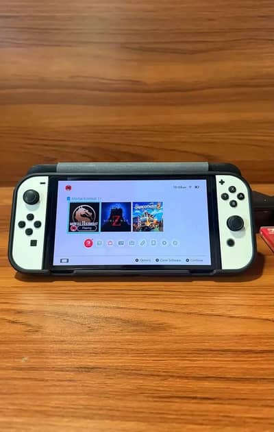 Nintendo Switch OLED White Offline With Dock & Accessories