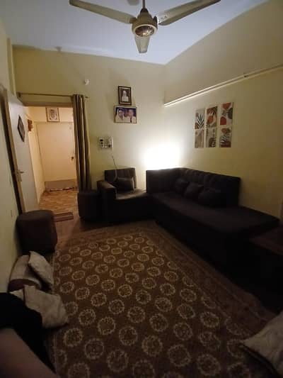 Khurram Arcade Flat For Sale Gulshan Iqbal block 7 2 Bed DD 90 Lac Final All Ullities Available *Code(16861)*