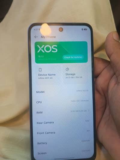 Infinix hot 60i 8/256