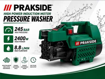 PARK SIDE 245 BAR PRESSURE WASHER CAR WASHER SOLAR WASHER