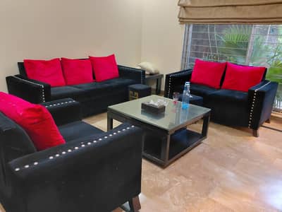 6 seaters velvet sofa seat