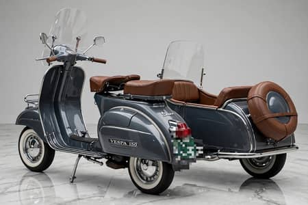 Vespa with caosol car model 1969 . everything is working condition